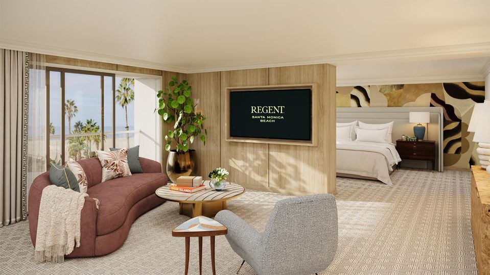 Check into a Pacific Corner Suite at Regent Santa Monica Beach.