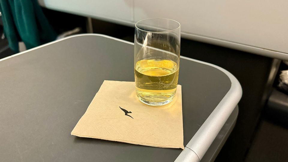 The experience began with a pre-flight glass of champagne.