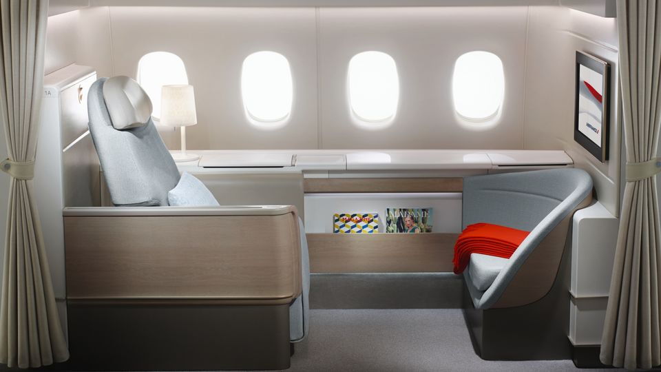 Air France's elegant 777 La Premiere first class.