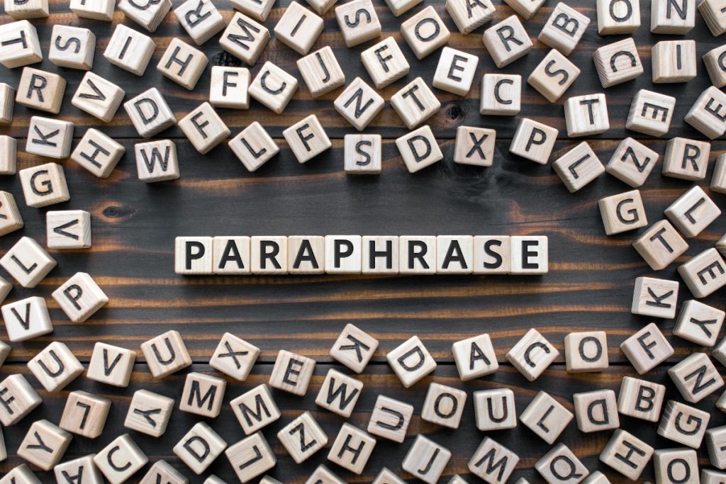 paraphrase wooden blocks