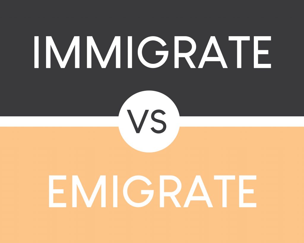 immigrate vs emigrate